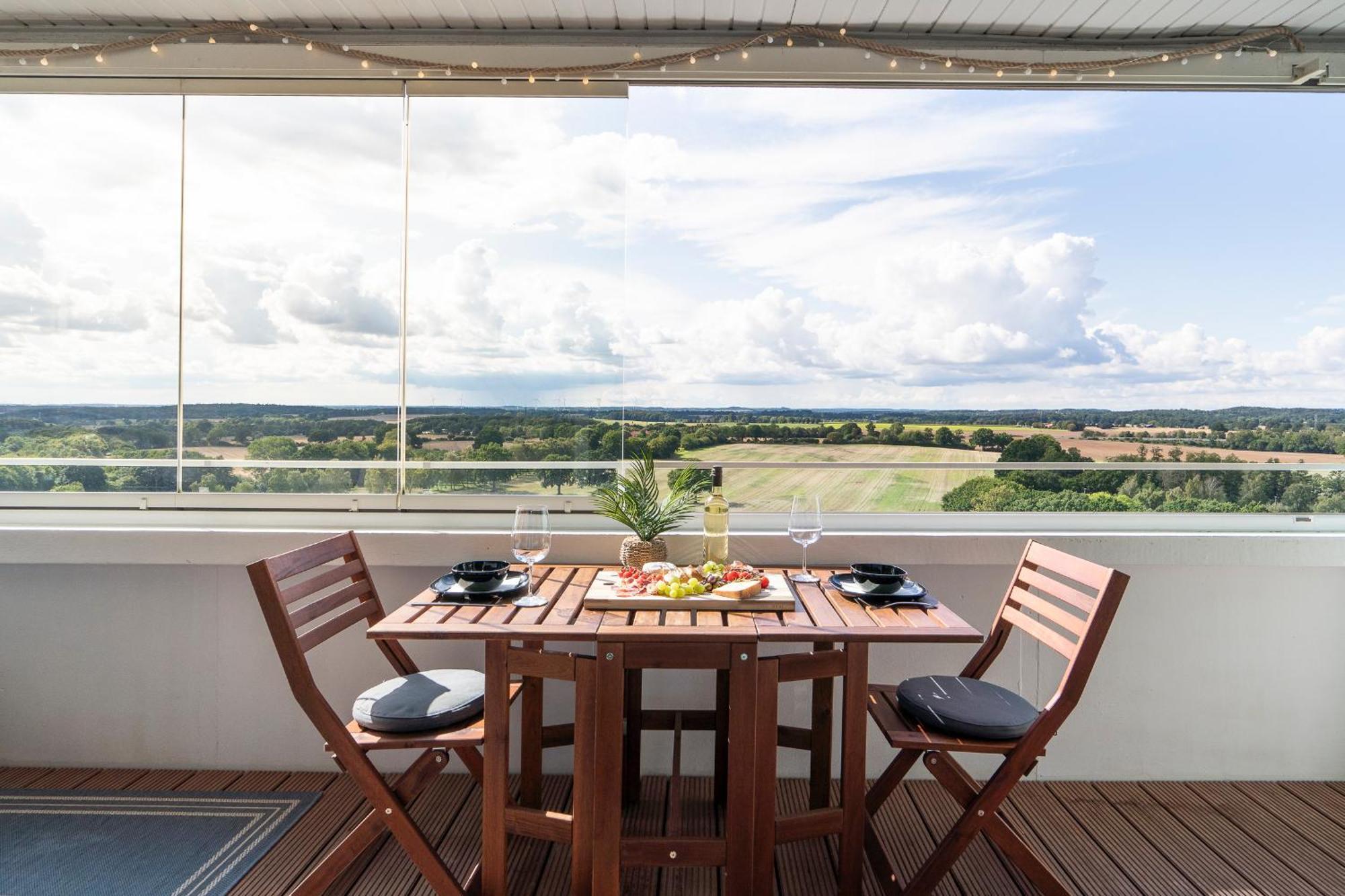 Penthouse Wolke 12 mit unglaublichem Ausblick - Meerblick Sierksdorf Exterior foto